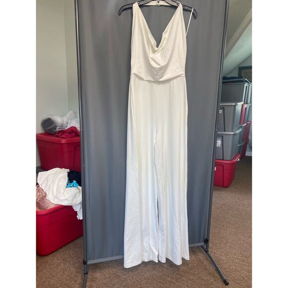 Susana Monaco Cowl Halter Jumpsuit in Sugar X-small NWOT (b40) - Picture 3 of 8